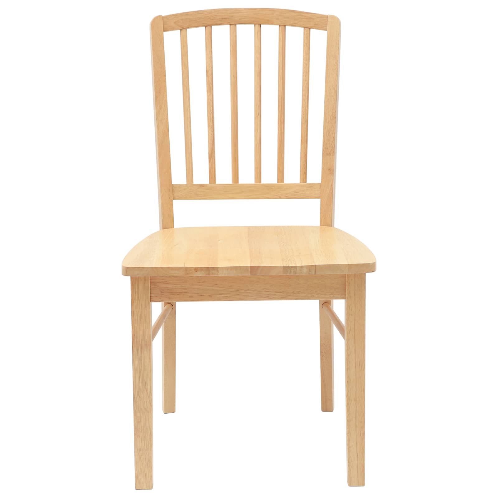 vidaXL Dining Chairs 2 pcs Solid Rubber Wood Natural 50 x 52.5 x 91 cm 5