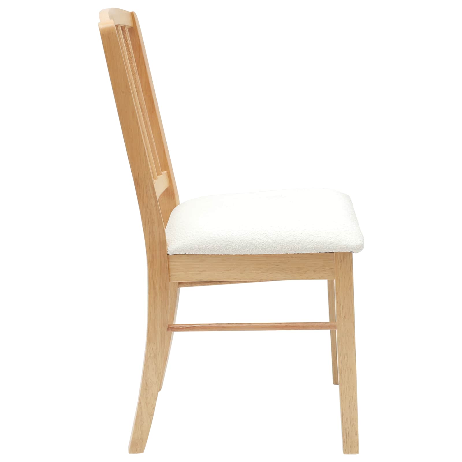 vidaXL Dining Chairs 2 pcs Solid Rubber Wood Natural 50 x 52.5 x 91 cm 6