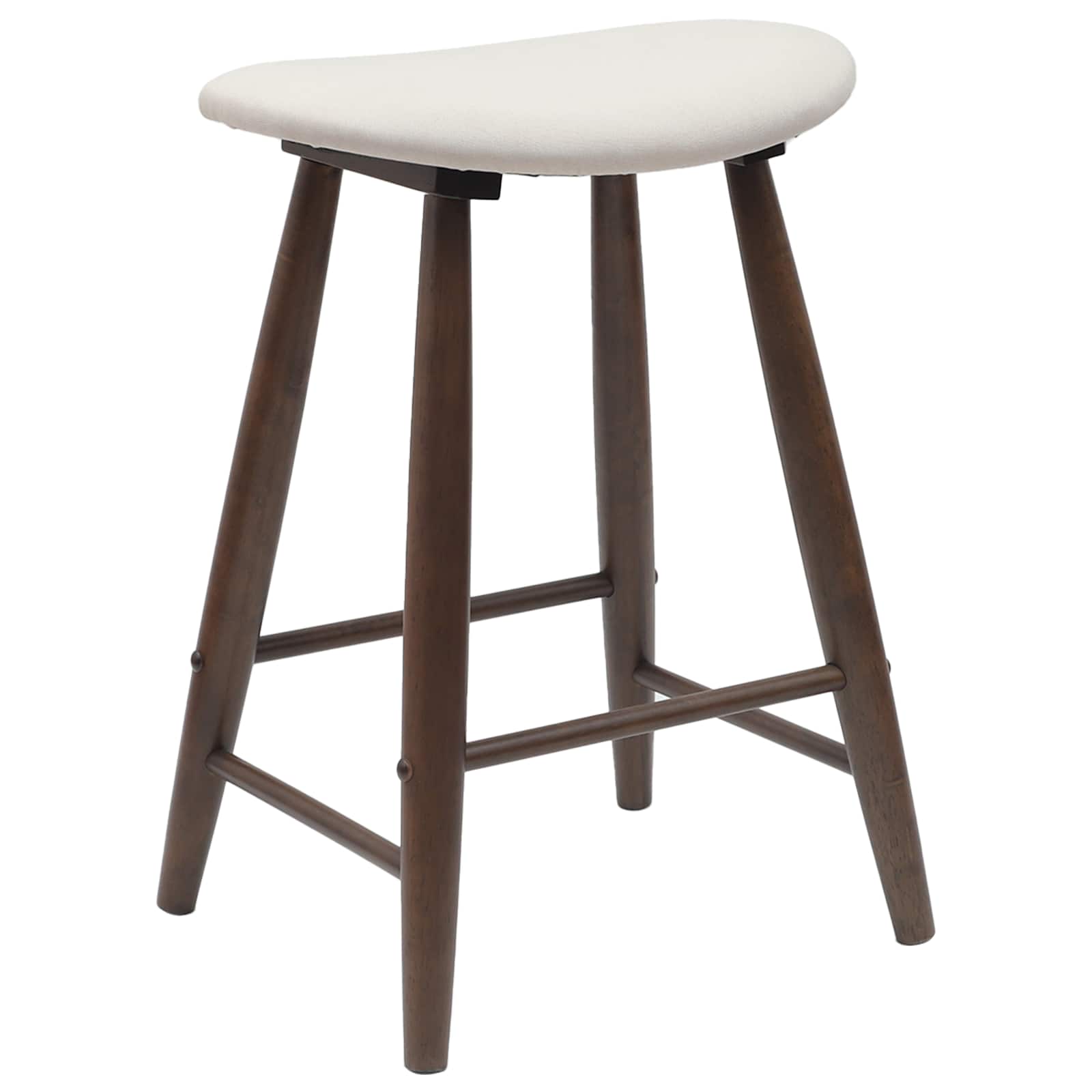 vidaXL Dining Chairs 2 pcs Solid Rubber Wood Light Brown 4
