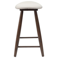 vidaXL Dining Chairs 2 pcs Solid Rubber Wood Light Brown 6