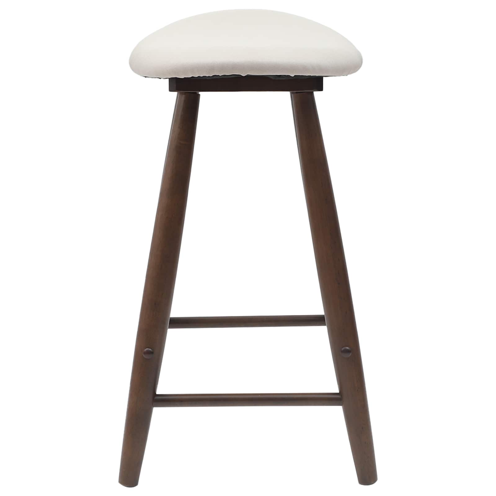 vidaXL Dining Chairs 2 pcs Solid Rubber Wood Light Brown 6