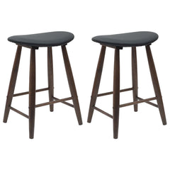 vidaXL Dining Chairs 2 pcs Solid Rubber Wood Light Brown 2