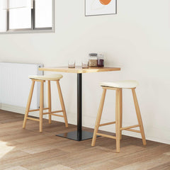vidaXL Dining Chairs 2 pcs Solid Rubber Wood Natural 46 x 37 x 63 cm 3
