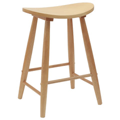 vidaXL Dining Chairs 2 pcs Solid Rubber Wood Natural 46 x 37 x 63 cm 4