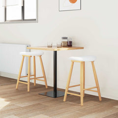 vidaXL Dining Chairs 2 pcs Solid Rubber Wood Natural 46 x 37 x 63 cm 3