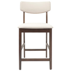 vidaXL Dining Chairs 2 pcs Solid Rubber Wood Light Brown 5