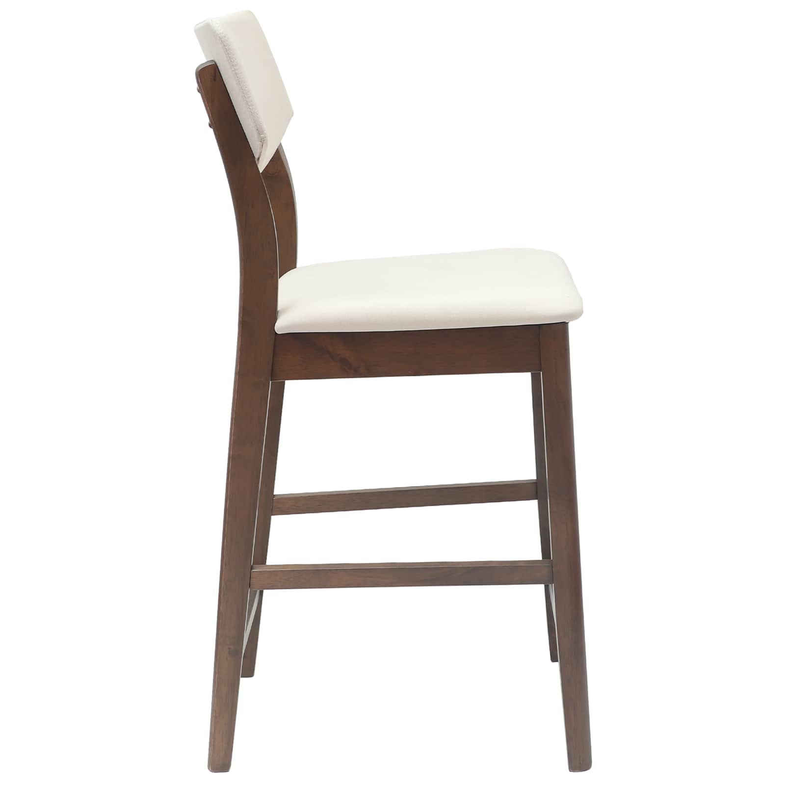 vidaXL Dining Chairs 2 pcs Solid Rubber Wood Light Brown 6