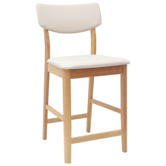 vidaXL Dining Chairs 2 pcs Solid Rubber Wood Natural 48 x 49 x 95 cm 4