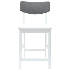 vidaXL Dining Chairs 2 pcs Solid Rubber Wood White 48 x 49 x 95 cm 5
