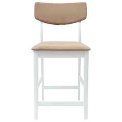 vidaXL Dining Chairs 2 pcs Solid Rubber Wood White 48 x 49 x 95 cm 5