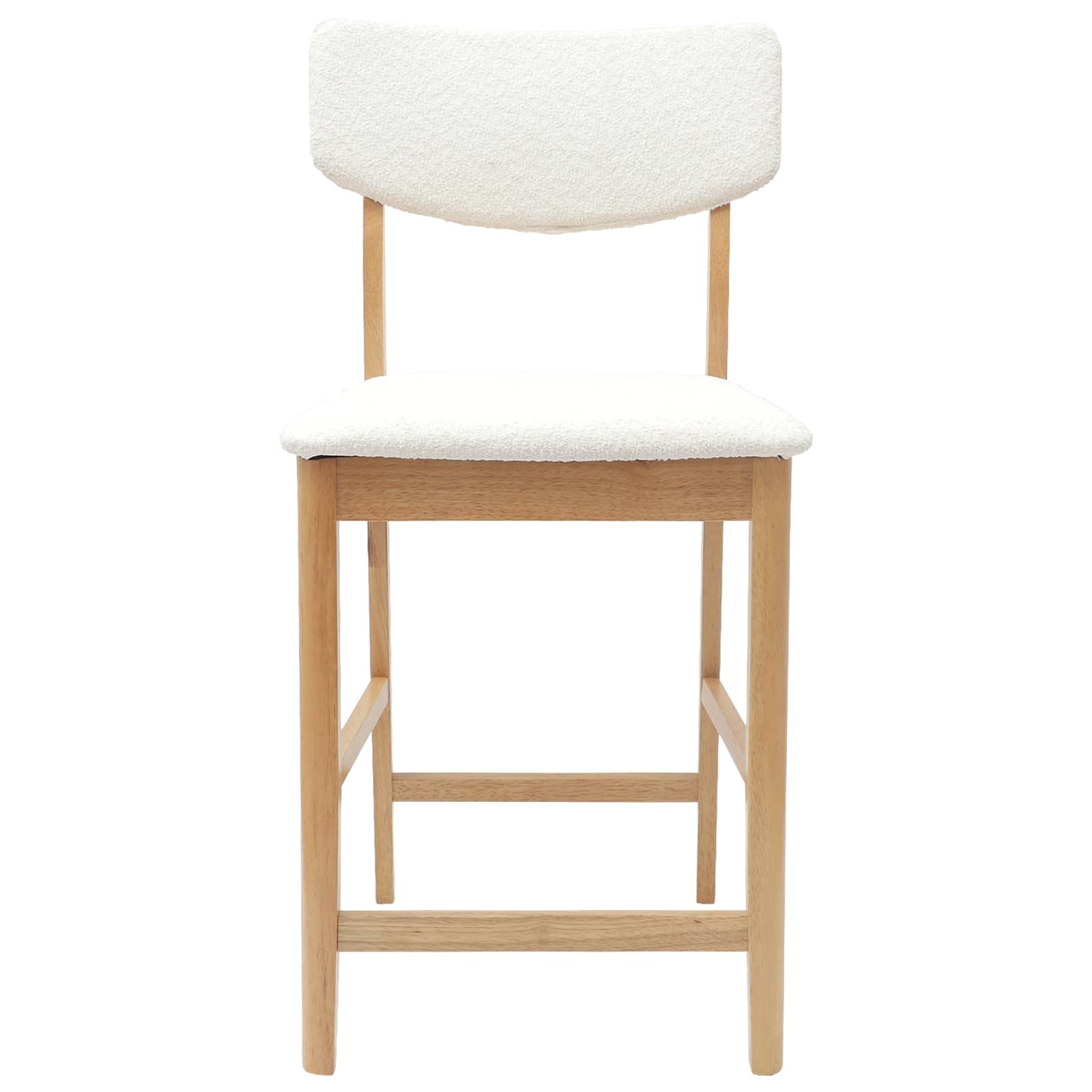 vidaXL Dining Chairs 2 pcs Solid Rubber Wood Natural 48 x 49 x 95 cm 5