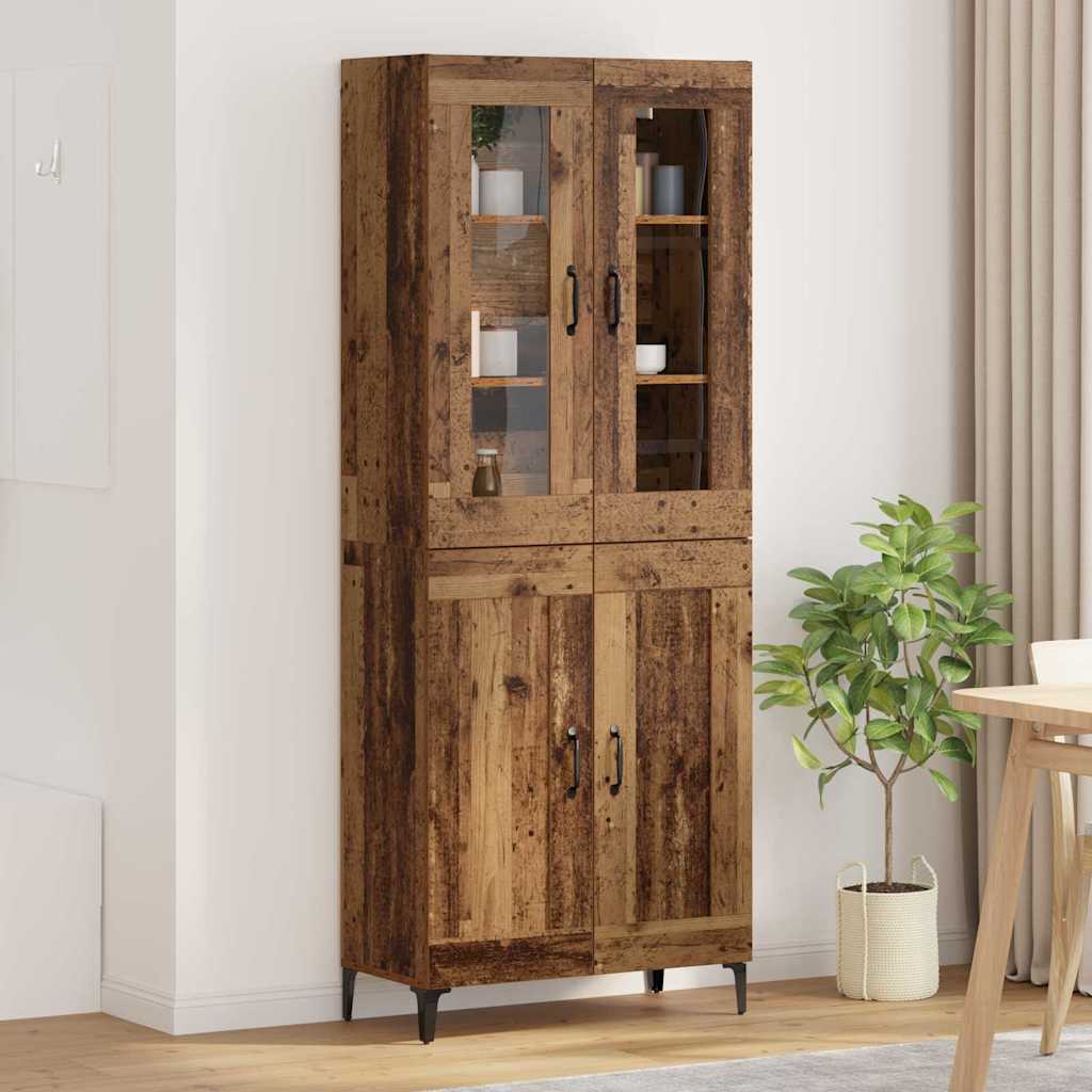 Highboard 69.5 x 34 x 180 cm Engineered Wood Old wood