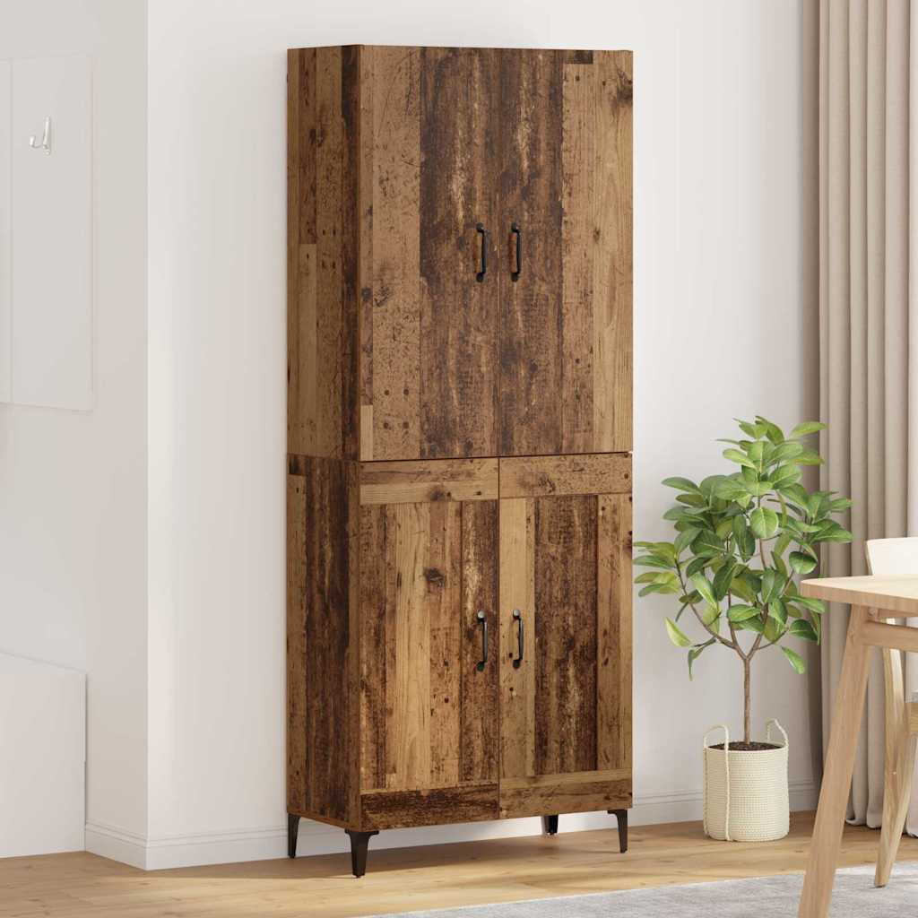 Highboard 69.5 x 34 x 180 cm Engineered Wood Old wood