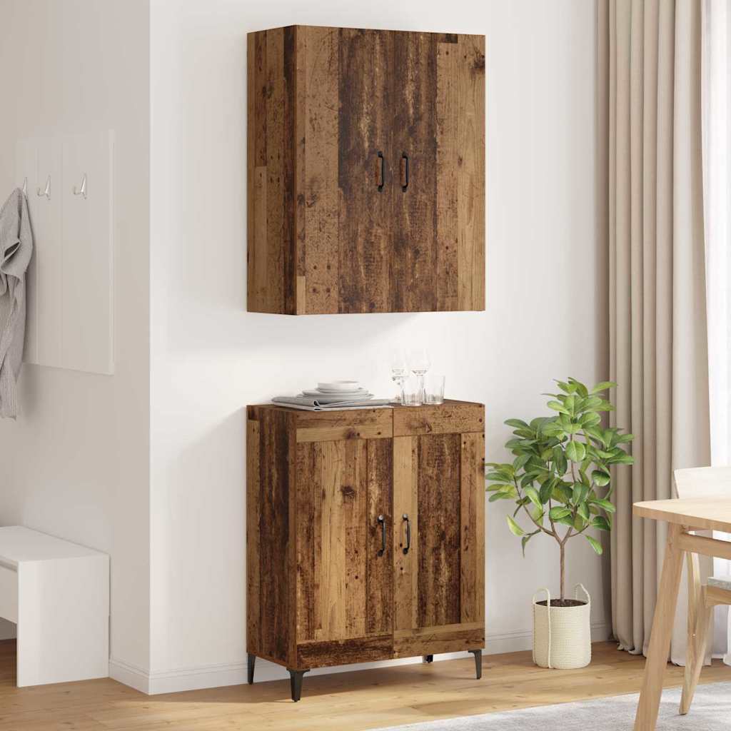 Highboard 69.5 x 34 x 180 cm Engineered Wood Old wood