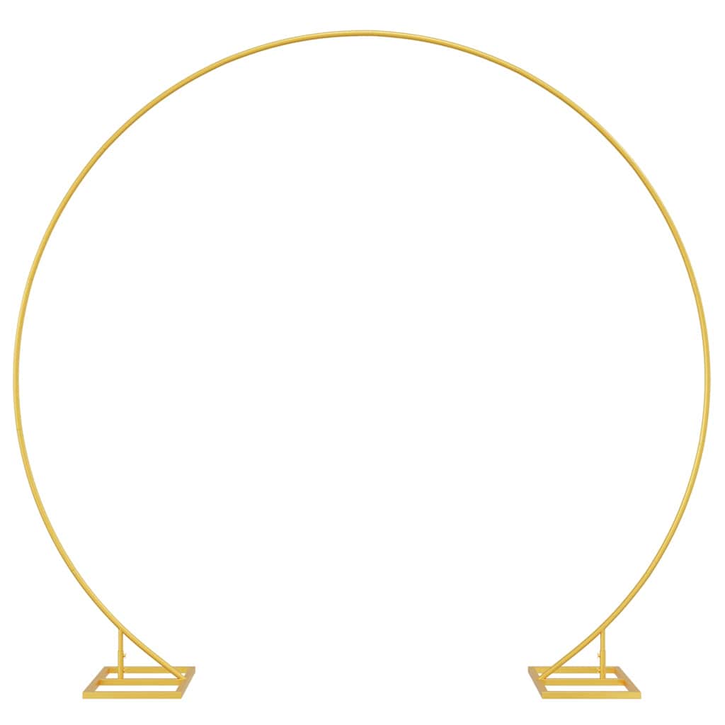 Single Wedding Arch 220 x 45 x 200 cm Steel Gold