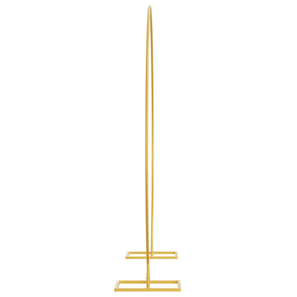 Single Wedding Arch 220 x 45 x 200 cm Steel Gold
