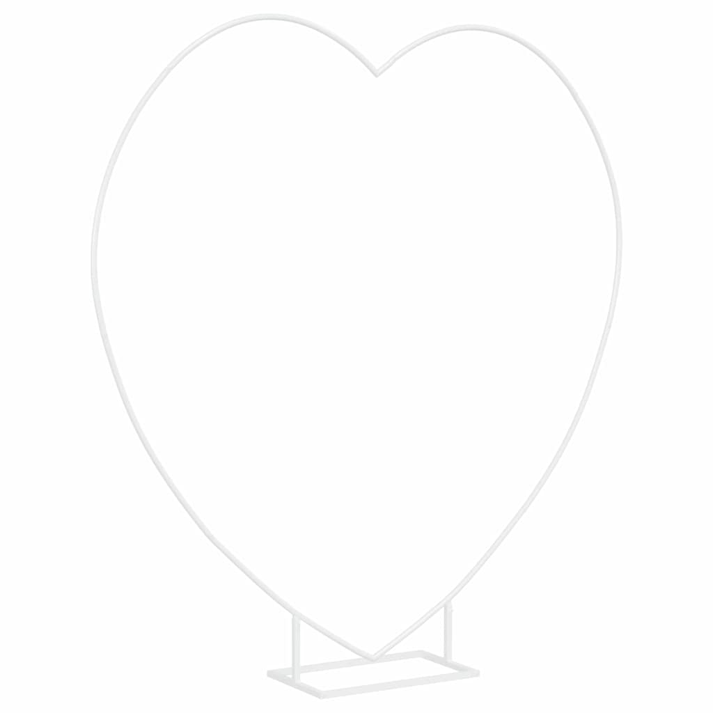 vidaXL Wedding Arch White 195 x 35 x 211 cm Steel 5