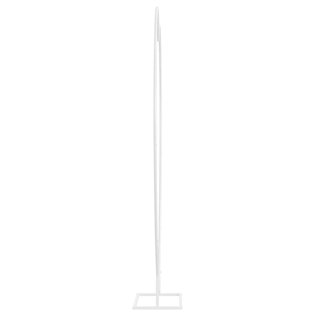 vidaXL Wedding Arch White 195 x 35 x 211 cm Steel 6