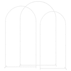 Wedding Arch 3 pcs 120 x 40 x 217 cm Steel White