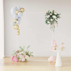 vidaXL Wedding Arch White 150 x 49.5 x 200 cm Steel 4