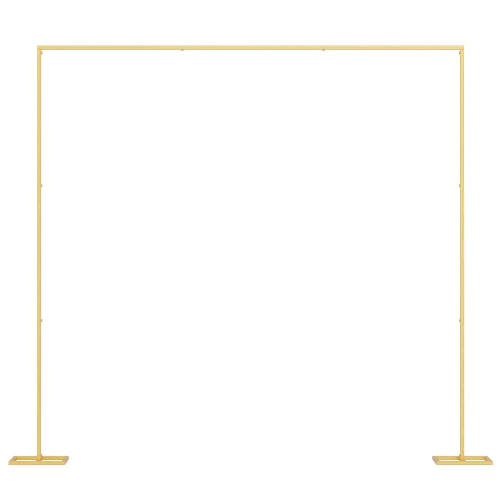 vidaXL Wedding Arch Gold 338 x 35 x 300 cm Steel 2