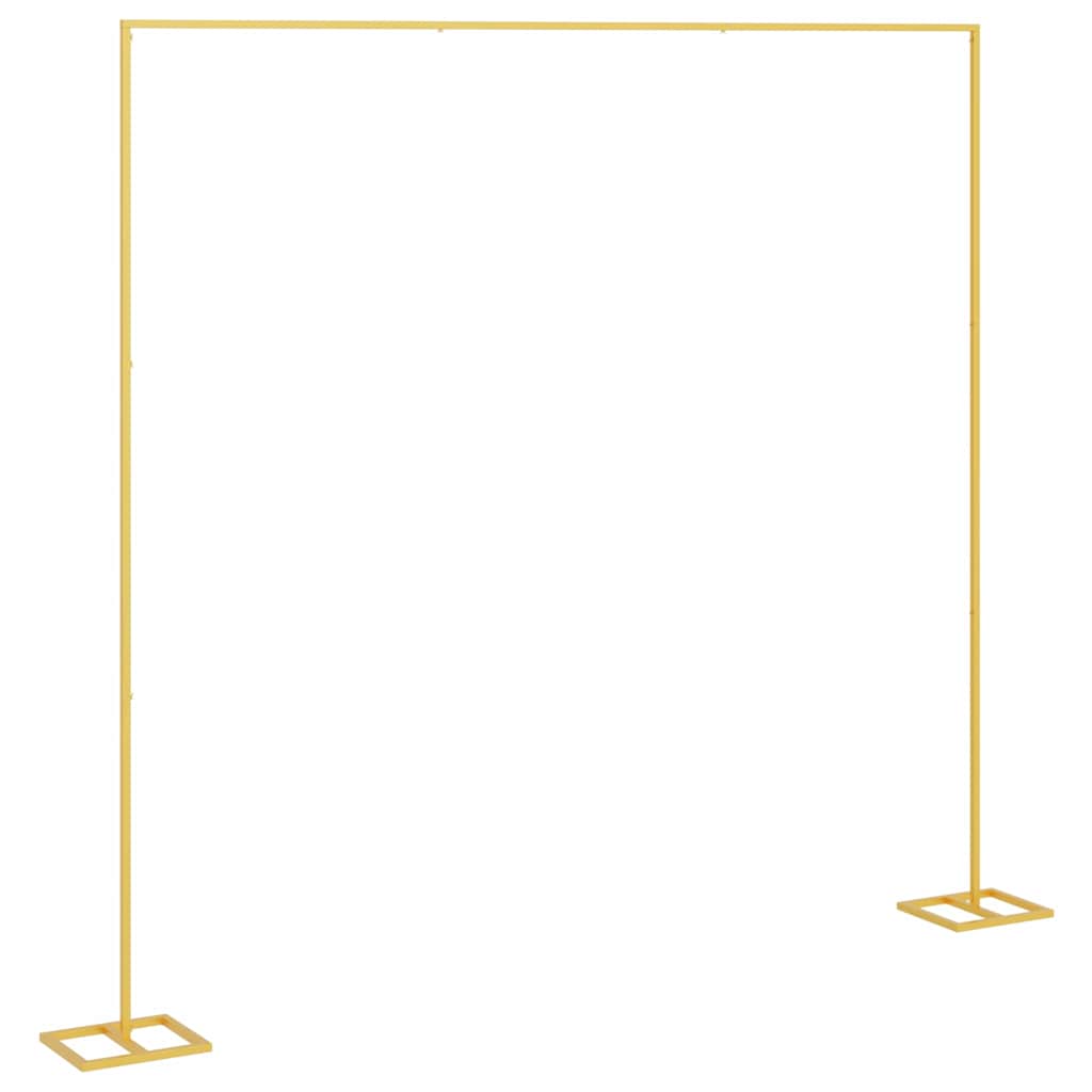 vidaXL Wedding Arch Gold 338 x 35 x 300 cm Steel 5