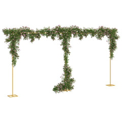 Wedding Arch Gold 338 x 35 x 300 cm Steel 634 cm
