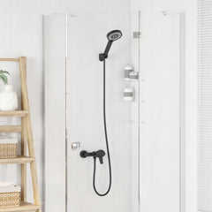 vidaXL Shower Head Set Black G 1 / 2 inches Brass 3