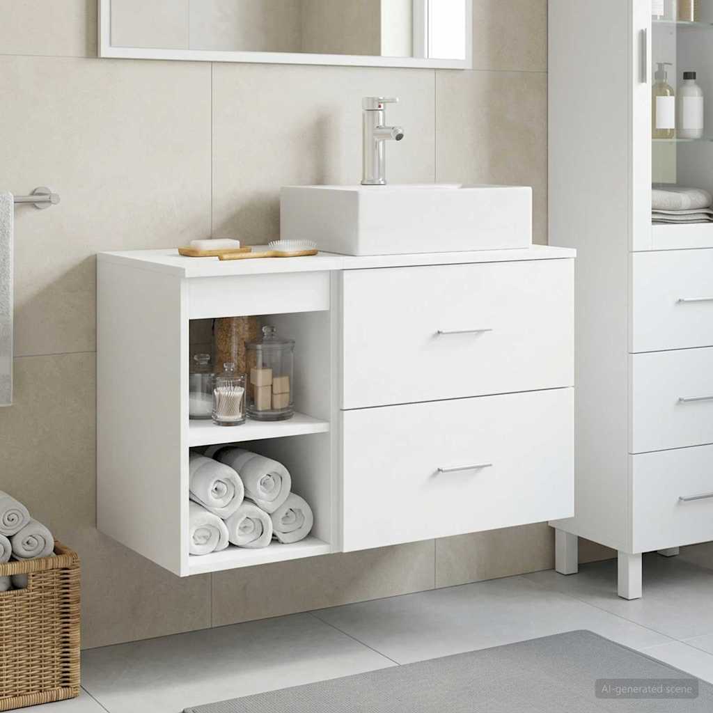 Bathroom Cabinet Set 2 pcs 79.5 x 41 x 79.5 cm White
