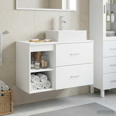 Bathroom Cabinet Set 2 pcs 79.5 x 41 x 79.5 cm White