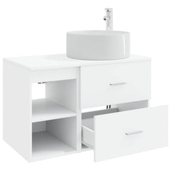 Bathroom Cabinet Set 2 pcs 79.5 x 44.5 x 80 cm White