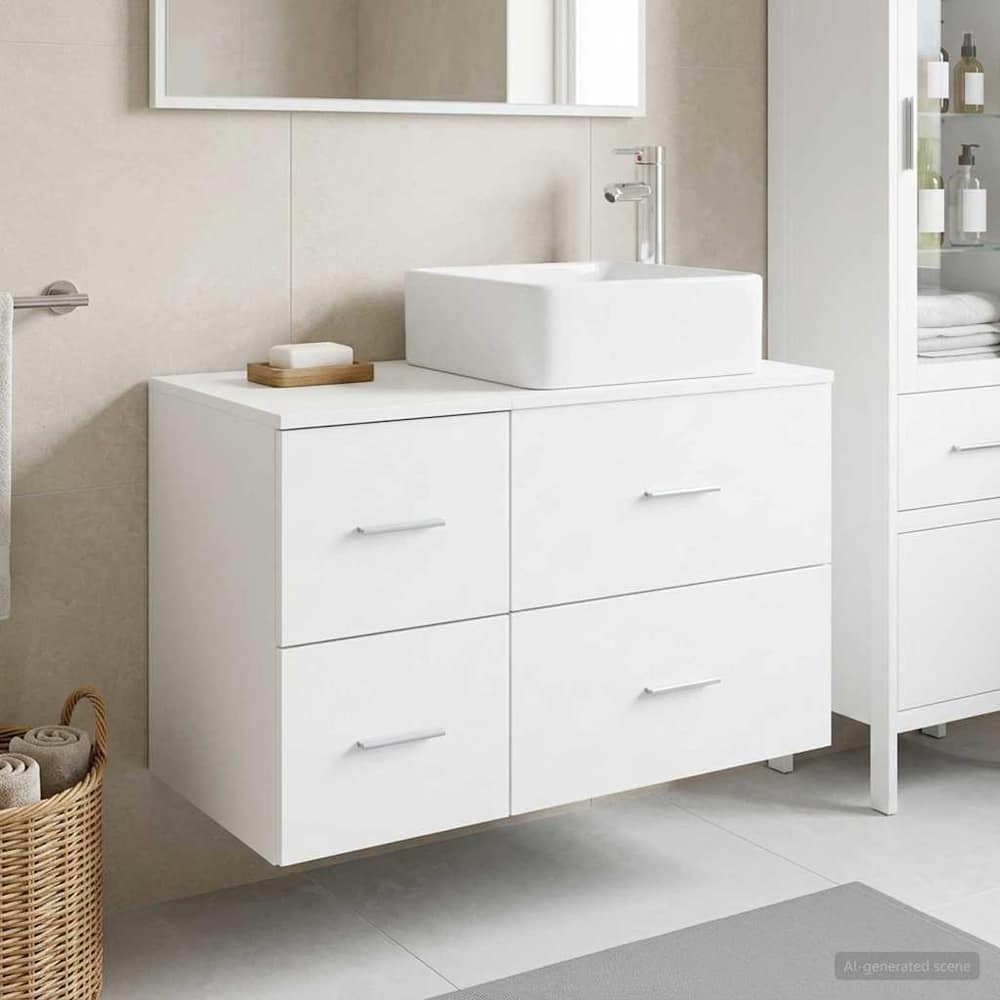 Bathroom Cabinet Set 2 pcs 79.5 x 41 x 80 cm White