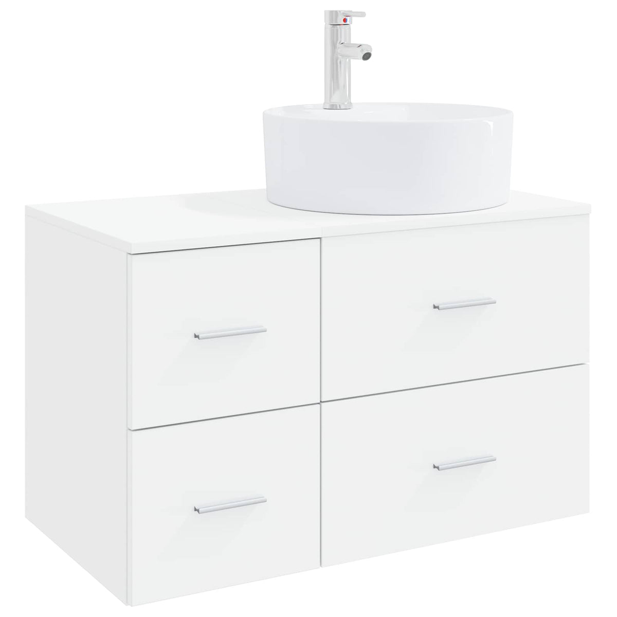 Bathroom Cabinet Set 2 pcs 79.5 x 44.5 x 82 cm White