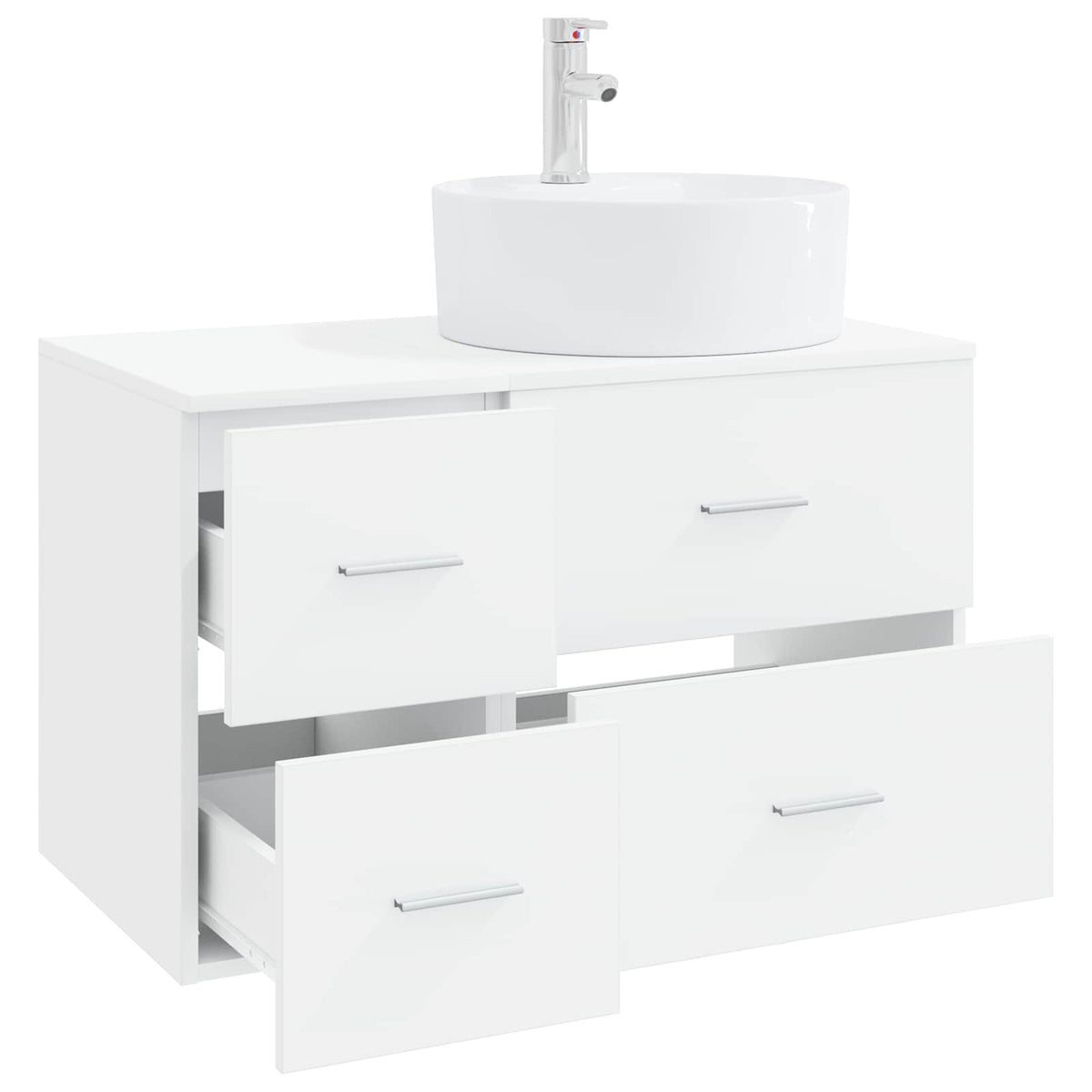 Bathroom Cabinet Set 2 pcs 79.5 x 44.5 x 82 cm White