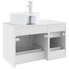 Bathroom Cabinet Set 2 pcs 79.5 x 44.5 x 82 cm White