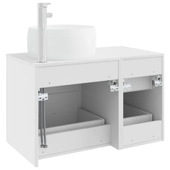 Bathroom Cabinet Set 2 pcs 79.5 x 44.5 x 80 cm White