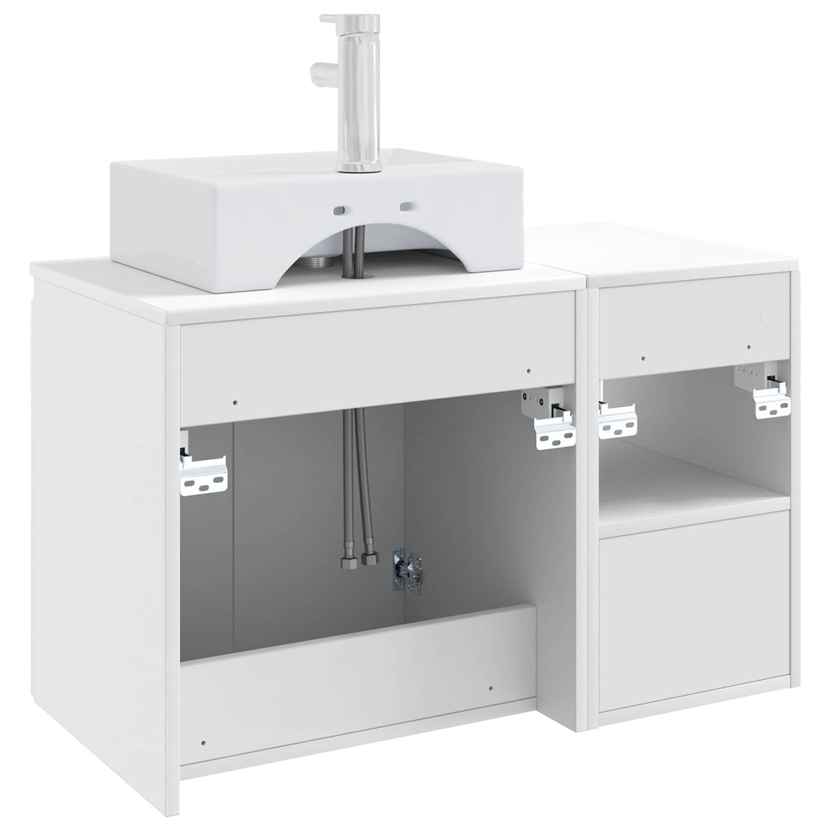 Bathroom Cabinet Set 2 pcs 79.5 x 41 x 79.5 cm White