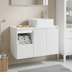 Bathroom Cabinet Set 2 pcs 83 x 35 x 80 cm White