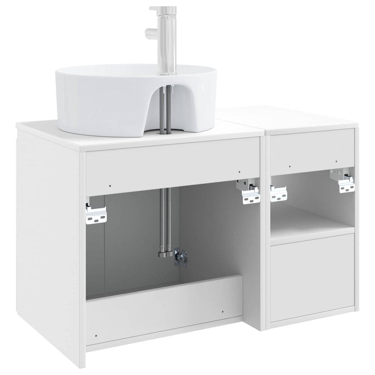 Bathroom Cabinet Set 2 pcs 79.5 x 44.5 x 82 cm White
