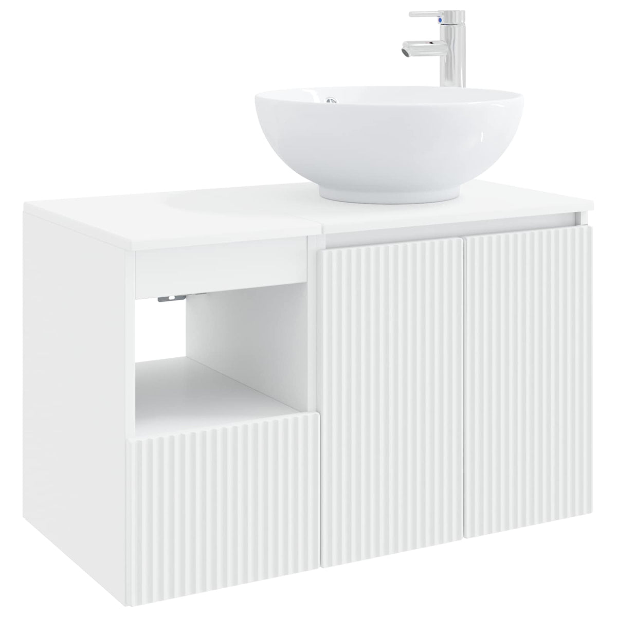 Bathroom Cabinet Set 2 pcs 79.5 x 44.5 x 80 cm White