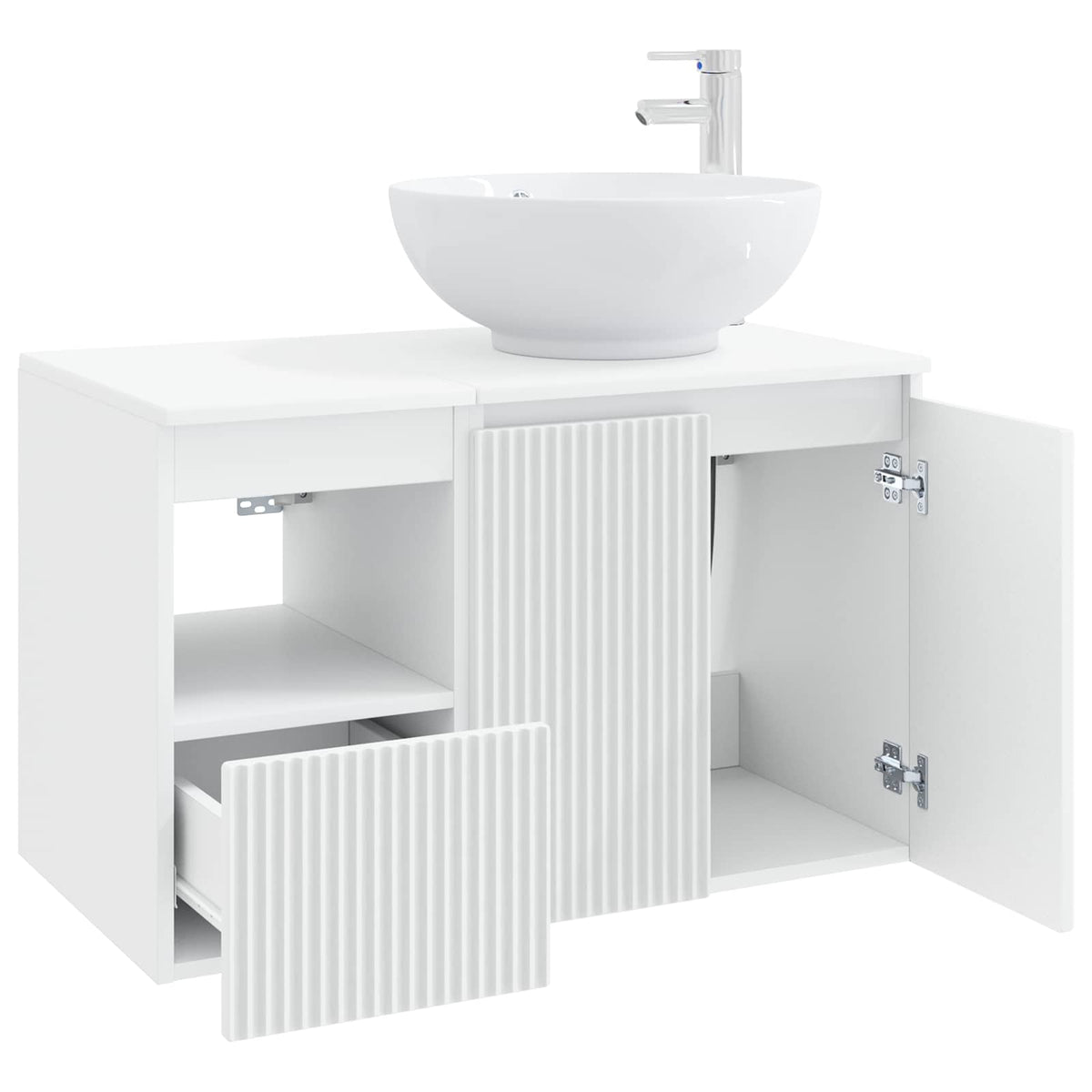 Bathroom Cabinet Set 2 pcs 79.5 x 44.5 x 80 cm White