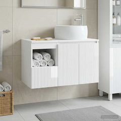 Bathroom Cabinet Set 2 pcs 79.5 x 44.5 x 80 cm High gloss white