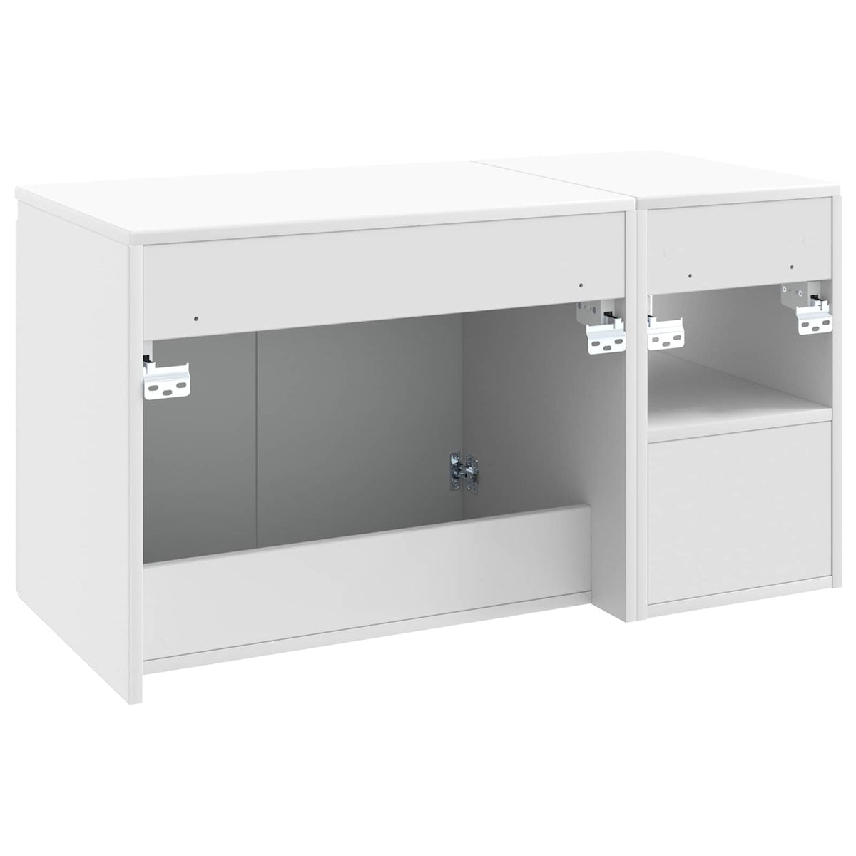 Bathroom Cabinet Set 2 pcs 92.5 x 44.5 x 50 cm White
