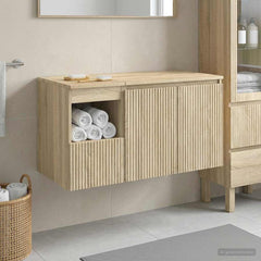 Bathroom Cabinet Set 2 pcs 92.5 x 44.5 x 50 cm Sonoma oak