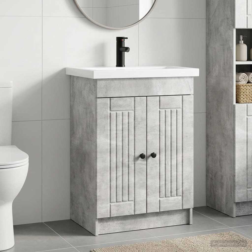 Bathroom Furniture Depth 37.5 cm Concrete grey 78.5 cm