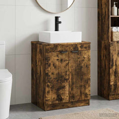 Bathroom Sink Cabinet 54 x 41 x 99.5 cm Smoked oak