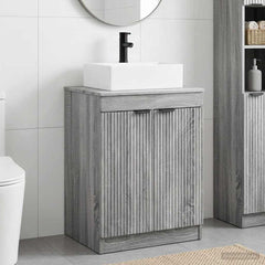 Bathroom Sink Cabinet 54 x 41 x 99.5 cm Grey sonoma
