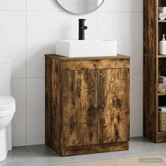 Bathroom Sink Cabinet 54 x 41 x 99.5 cm Smoked oak