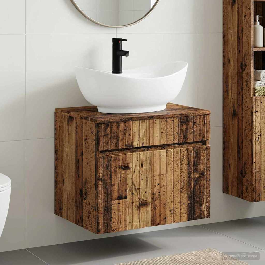 Bathroom Sink Cabinet 59 x 44.5 x 80 cm Old wood