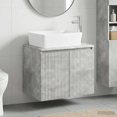 Bathroom Sink Cabinet 62.5 x 44.5 x 80 cm Concrete grey